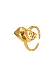 Sid Spiral Shell Adjustable Ring