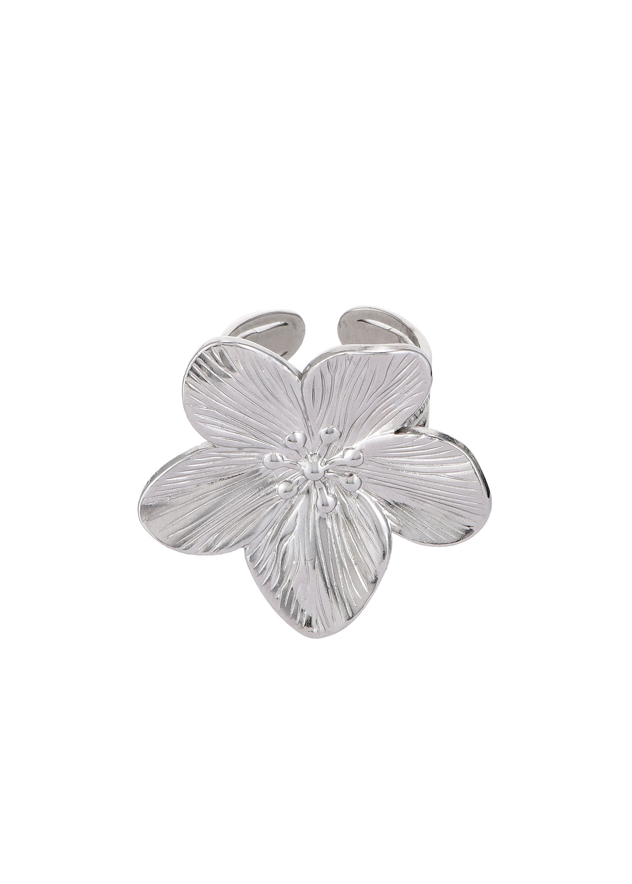 Jungle Flower Siesta Silver Ring