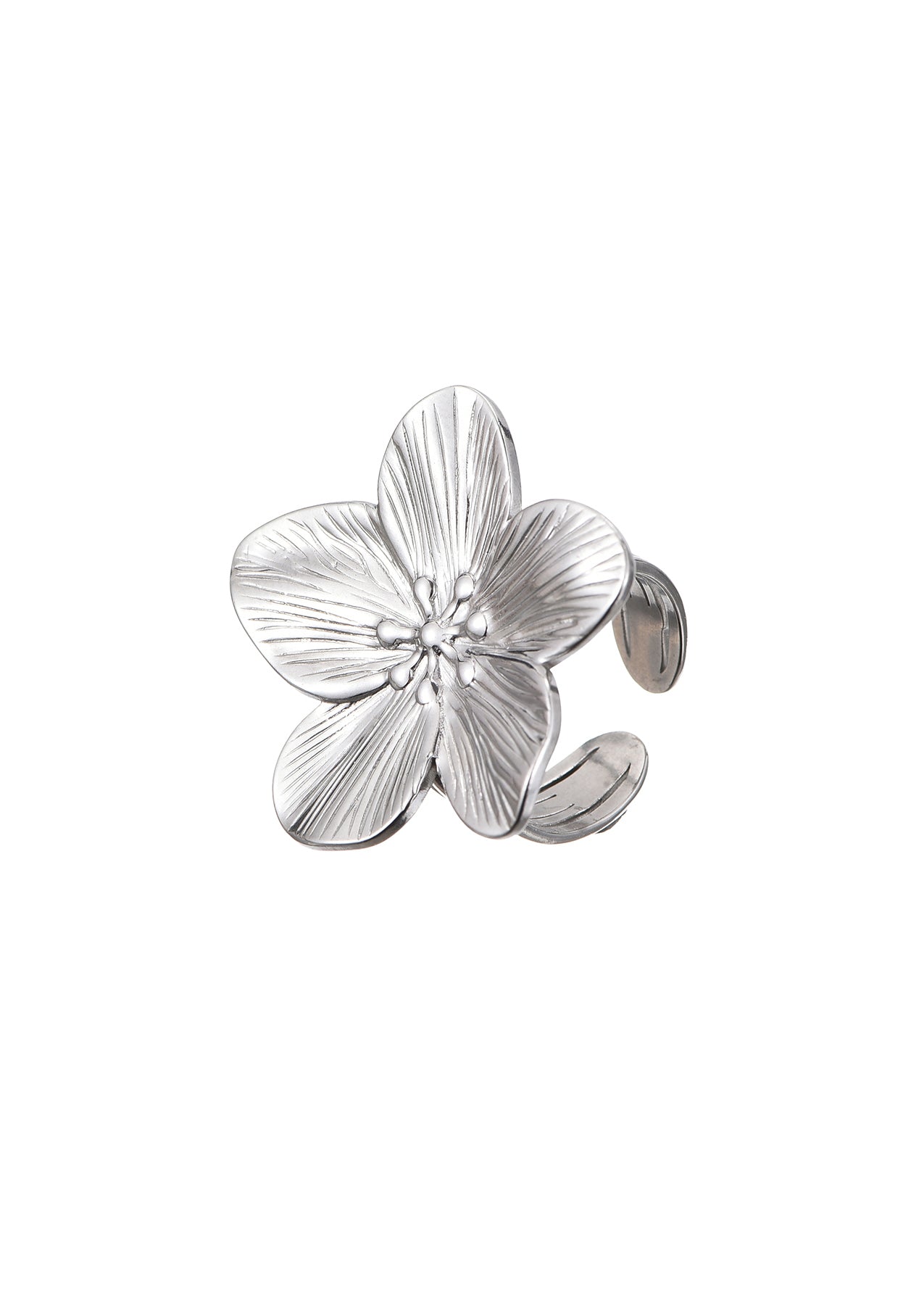 Jungle Flower Siesta Silver Ring