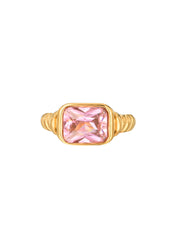 Karema Diamond Golden Ring - Pink