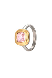 Kate Pink Golden Silver Ring