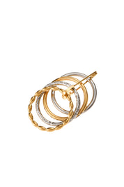 Minnie Golden Silver Ring