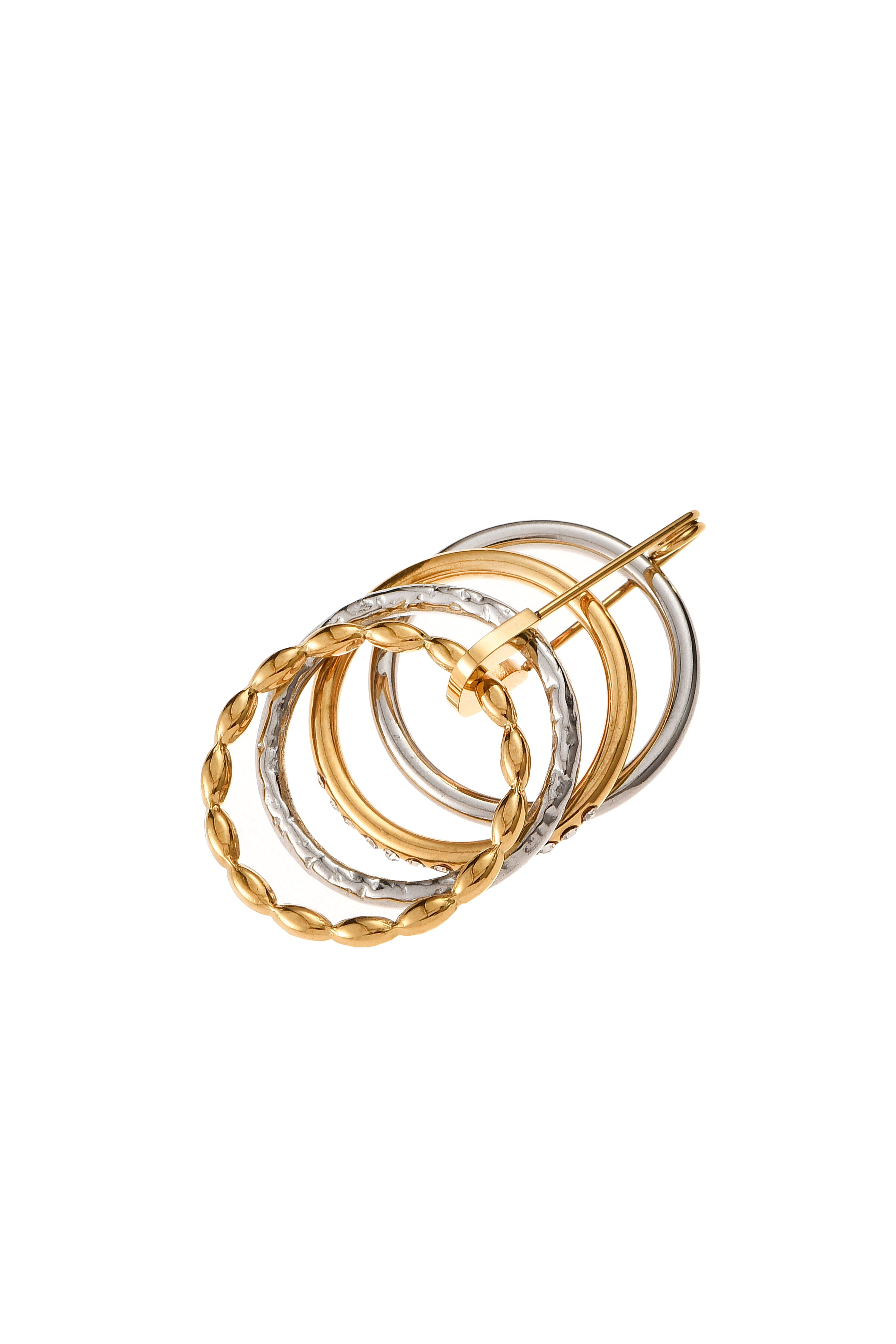 Minnie Golden Silver Ring