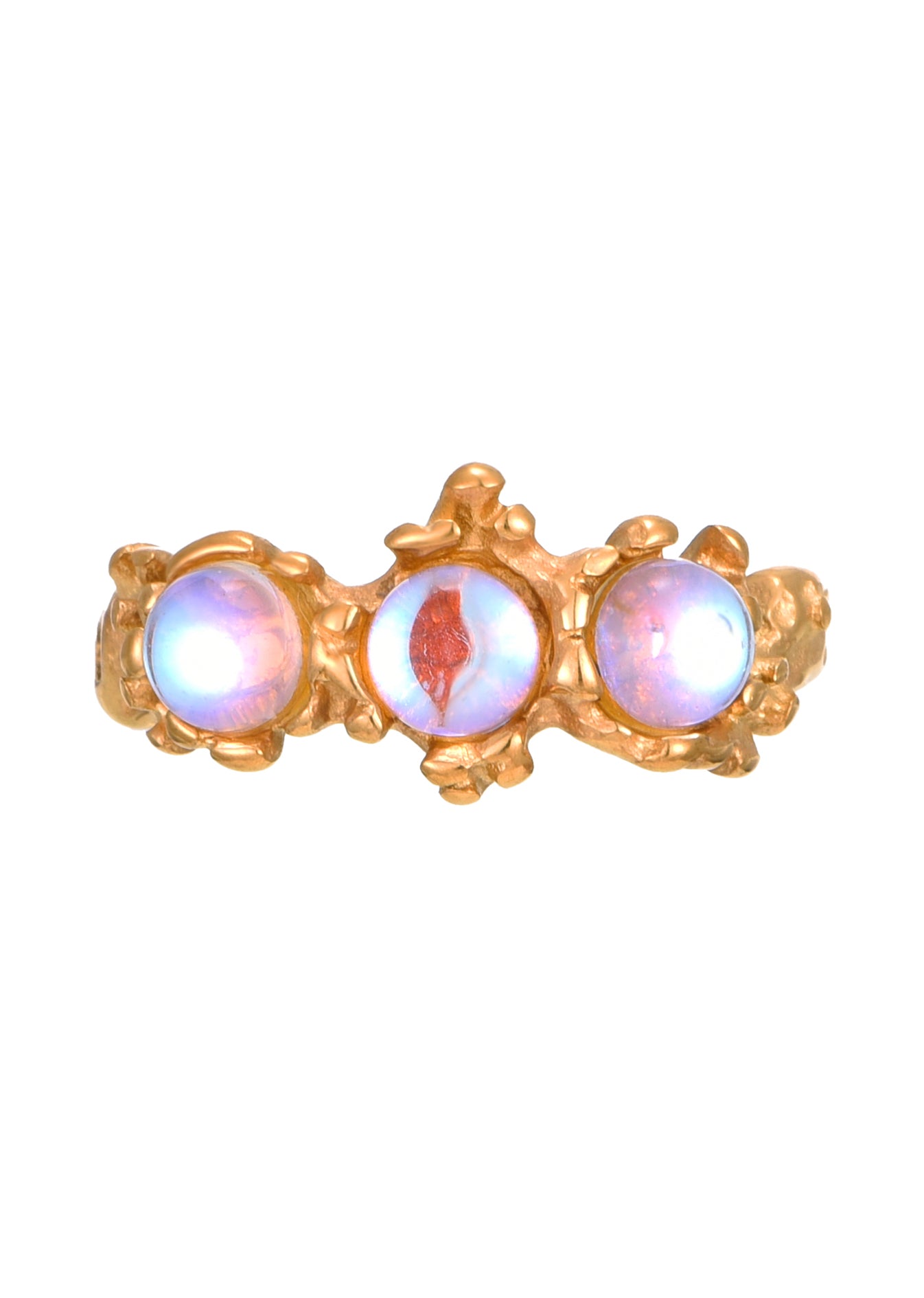 Marry Moonstone Golden Ring