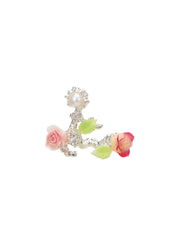 Cate Rose Flower Silver Ring