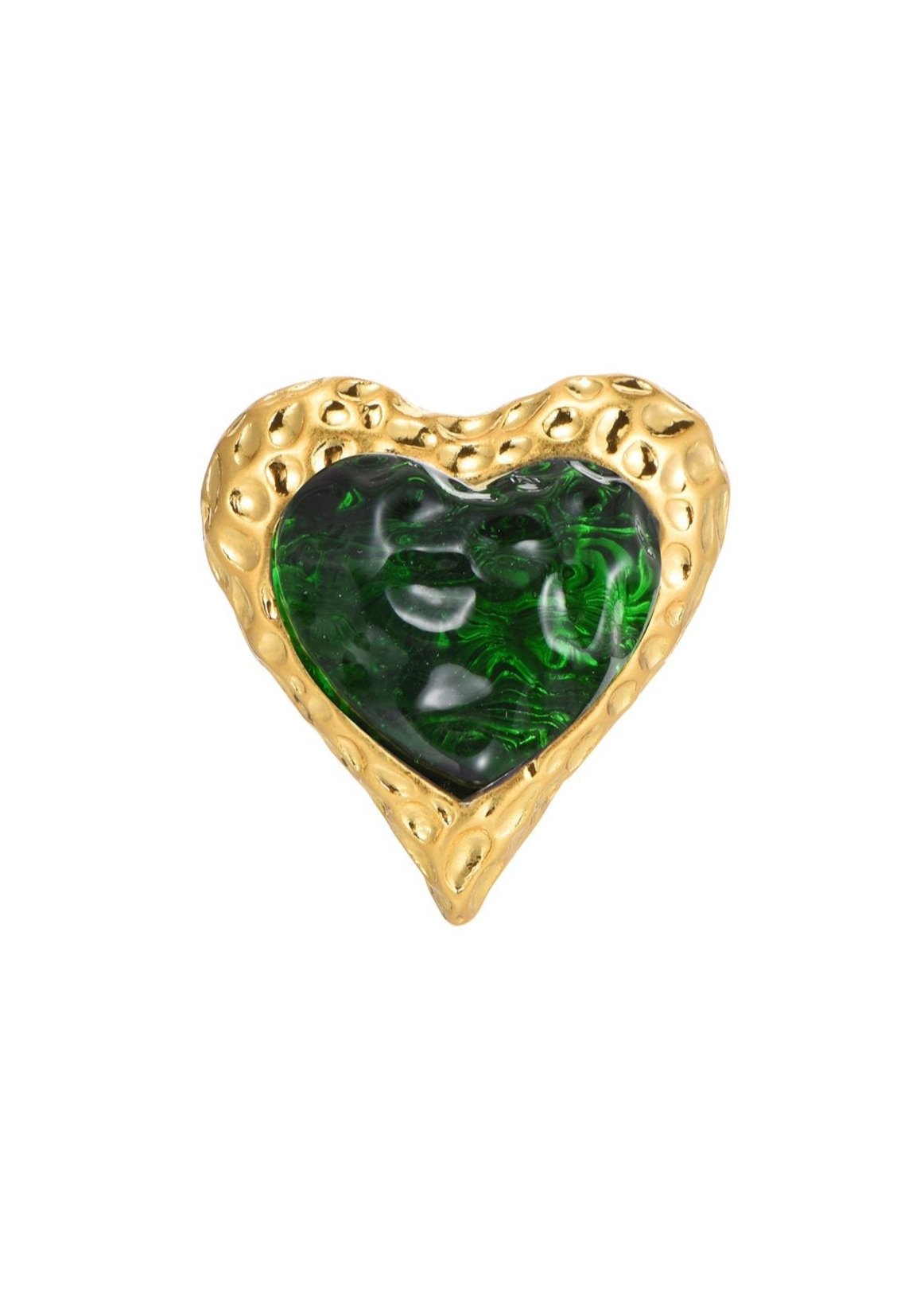 Adam Love In All Shape Green Ring