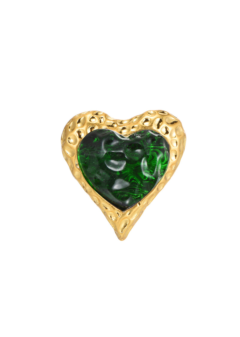 Adam Love In All Shape Green Ring