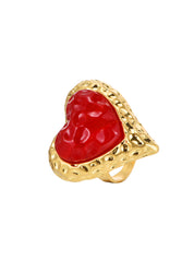 Adam Love In All Shape Red  Ring