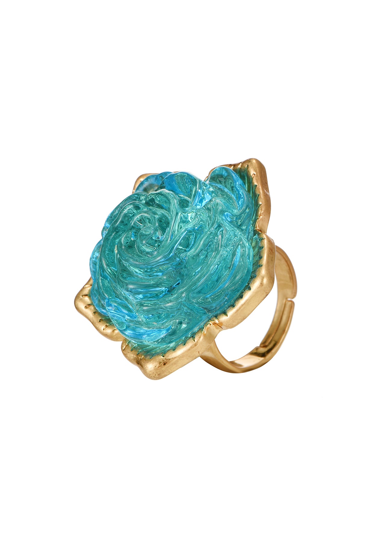 Night Dream Blue Rose Ring