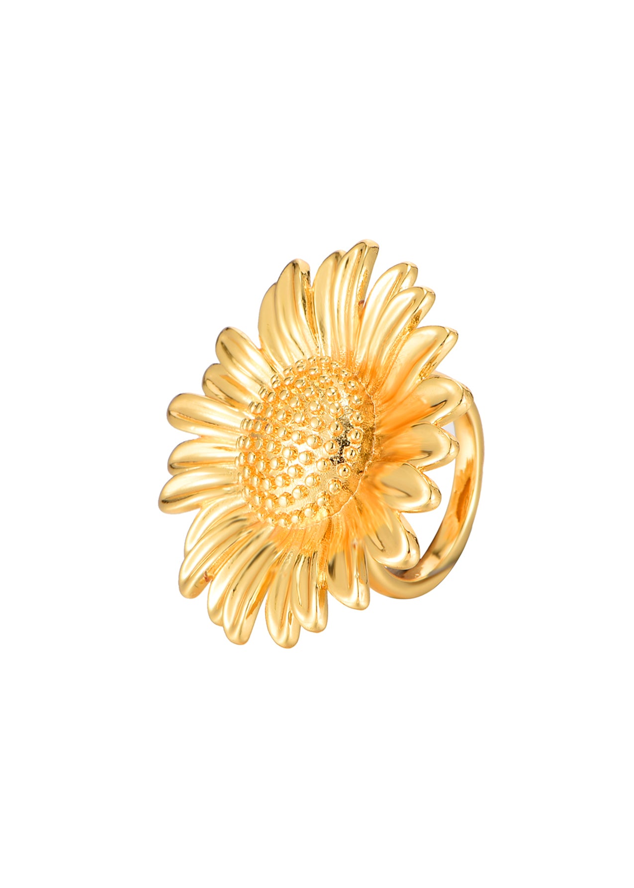 Natalia Daisy Flower Golden Ring