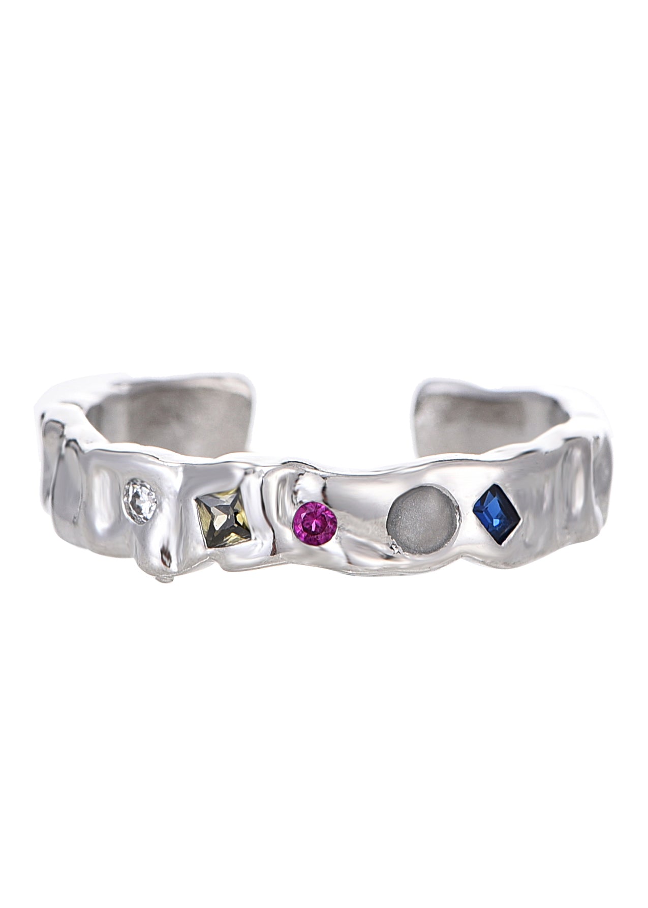 Zarah Space Silver Rings Set