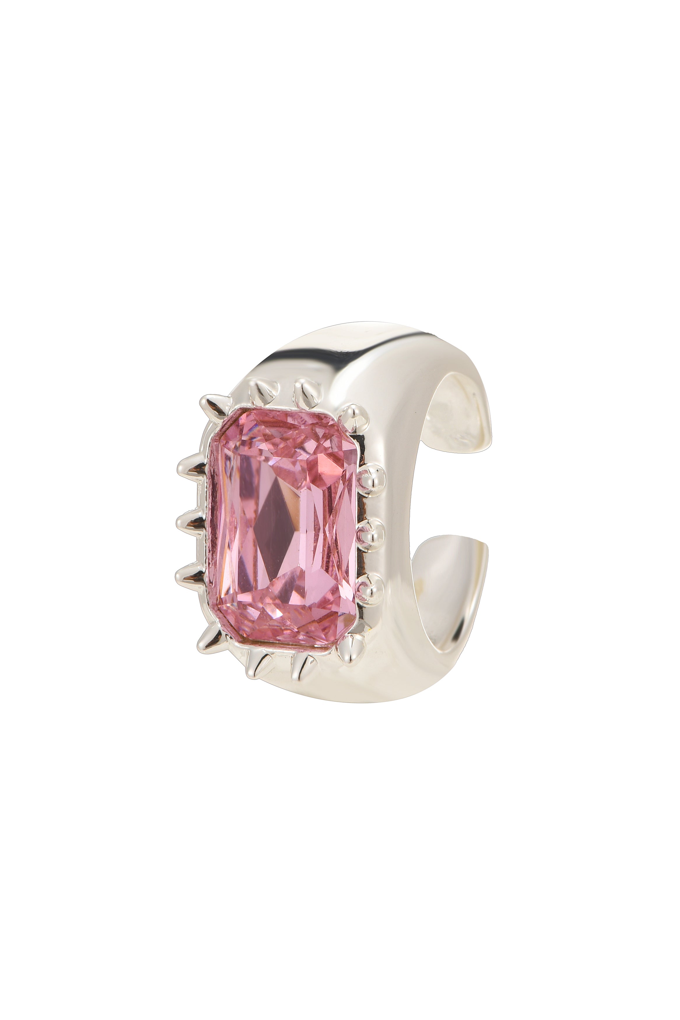 Blissful Seraphim - Rose Thorn Ring in Silver