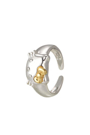 Kitty Golden Bow Ring