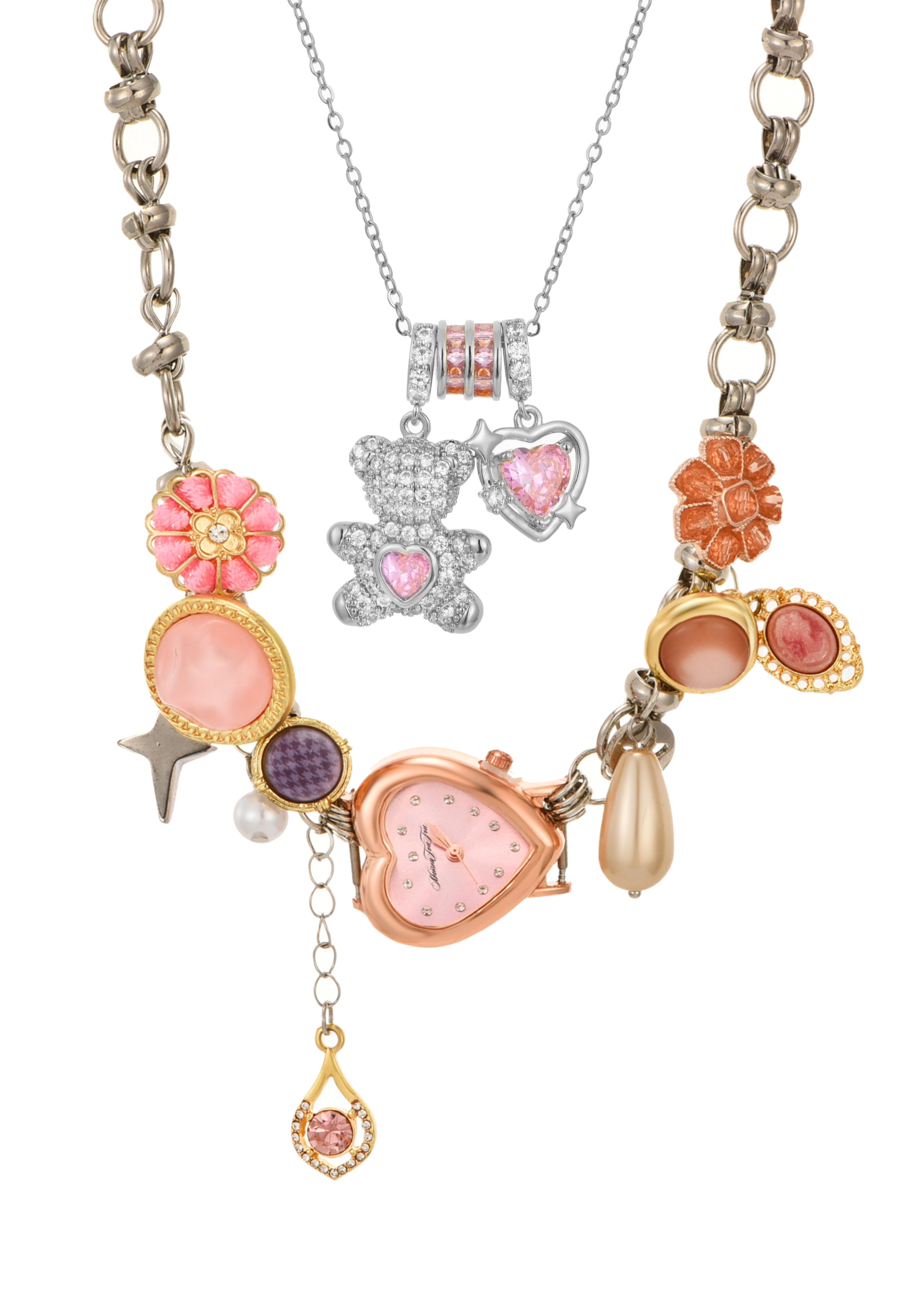 Anastasia & Bear Necklace Set