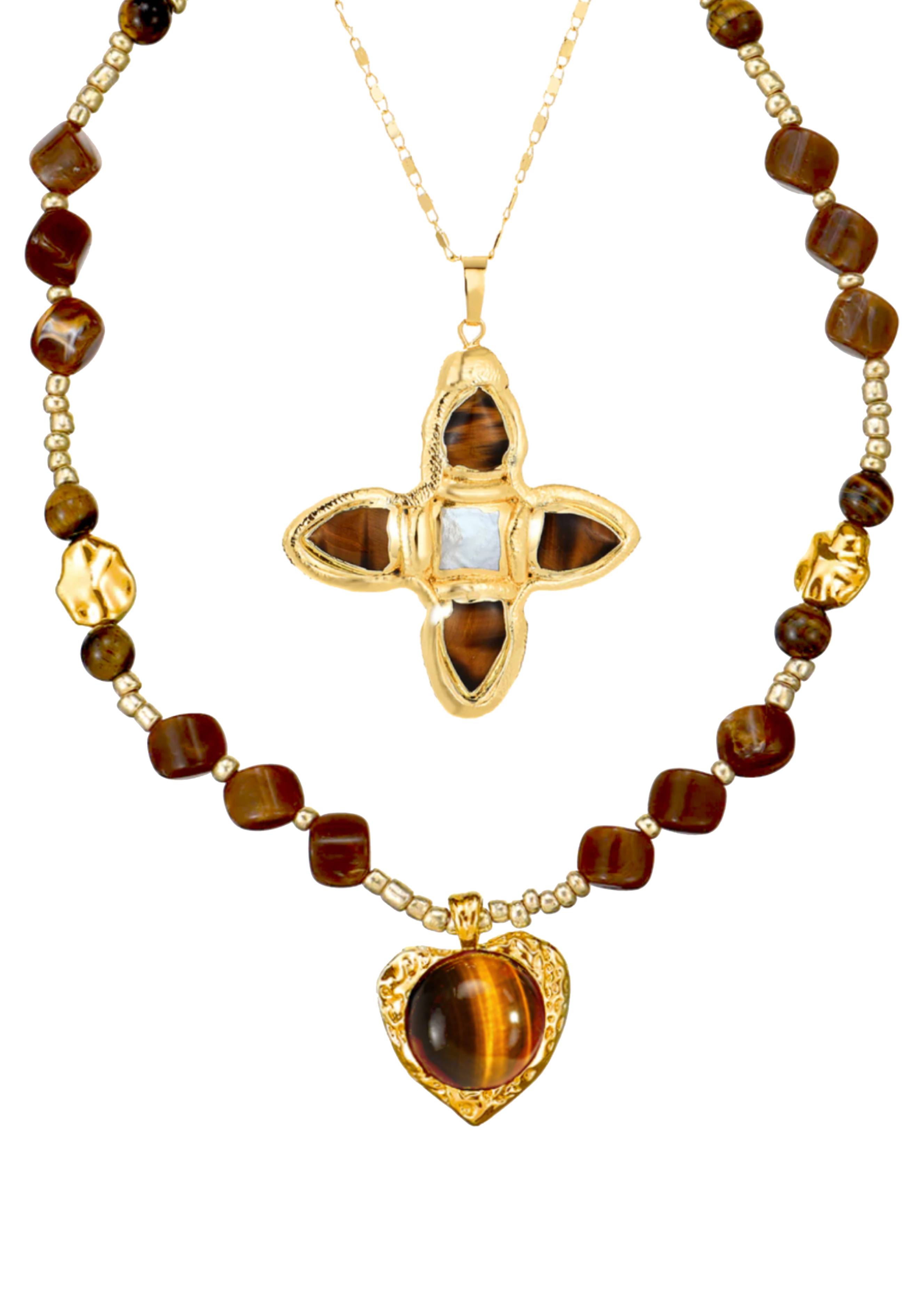 Geraldine & Michelle Golden Set – Vintage Jewelry for Women | FOUFOU ...
