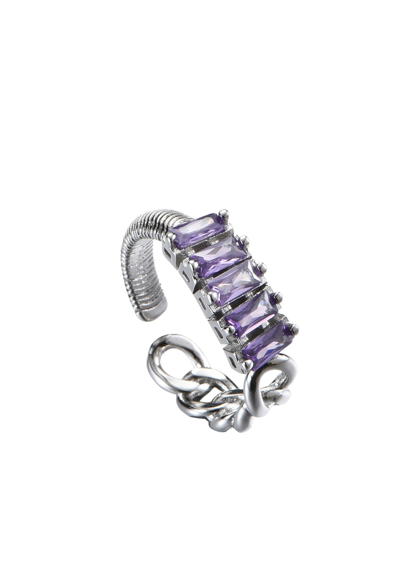 Jane in Purple Glittering Ring