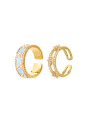 Val Cross Golden Ring - Pink Set