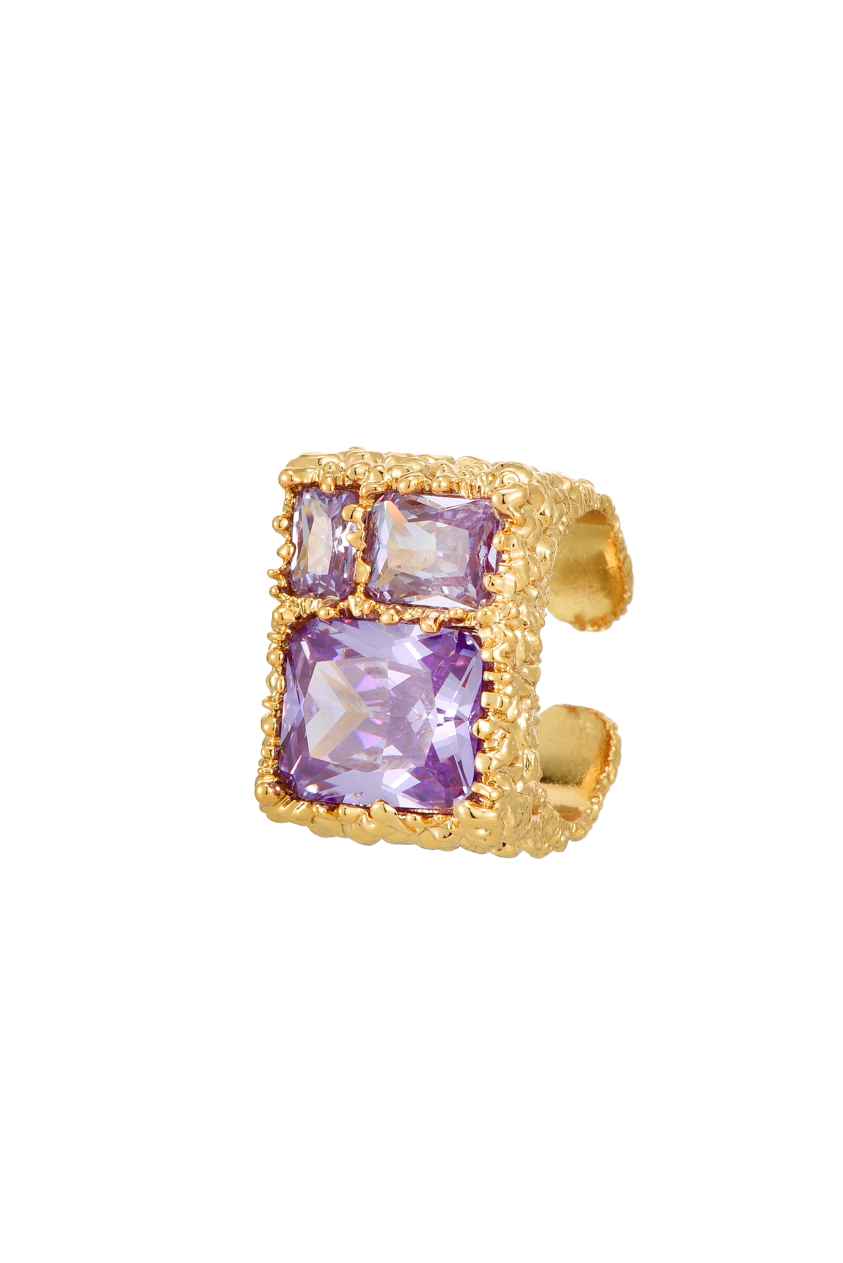 Shakira Glittering Ring - Silver Yellow