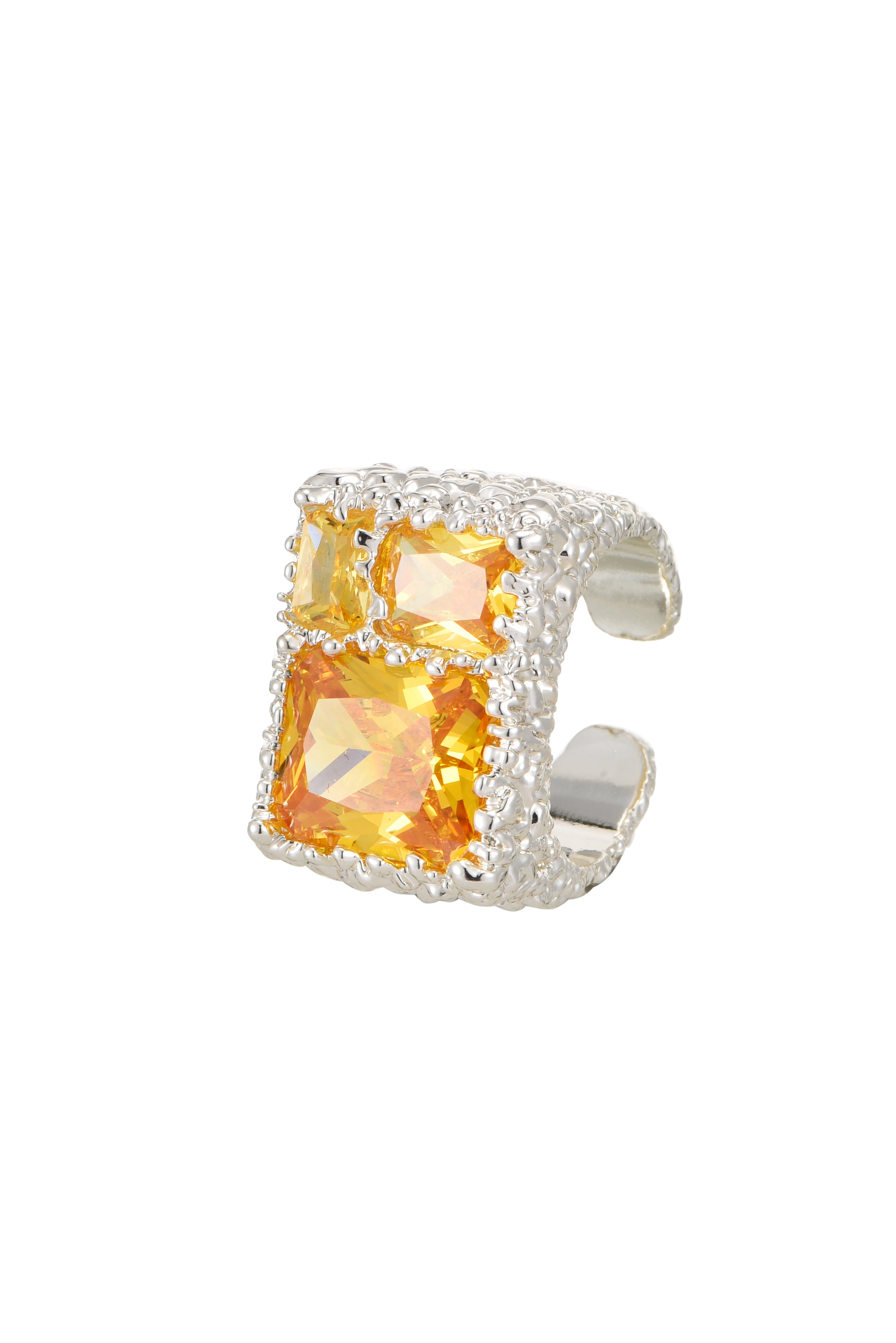 Shakira Glittering Ring - Silver Yellow