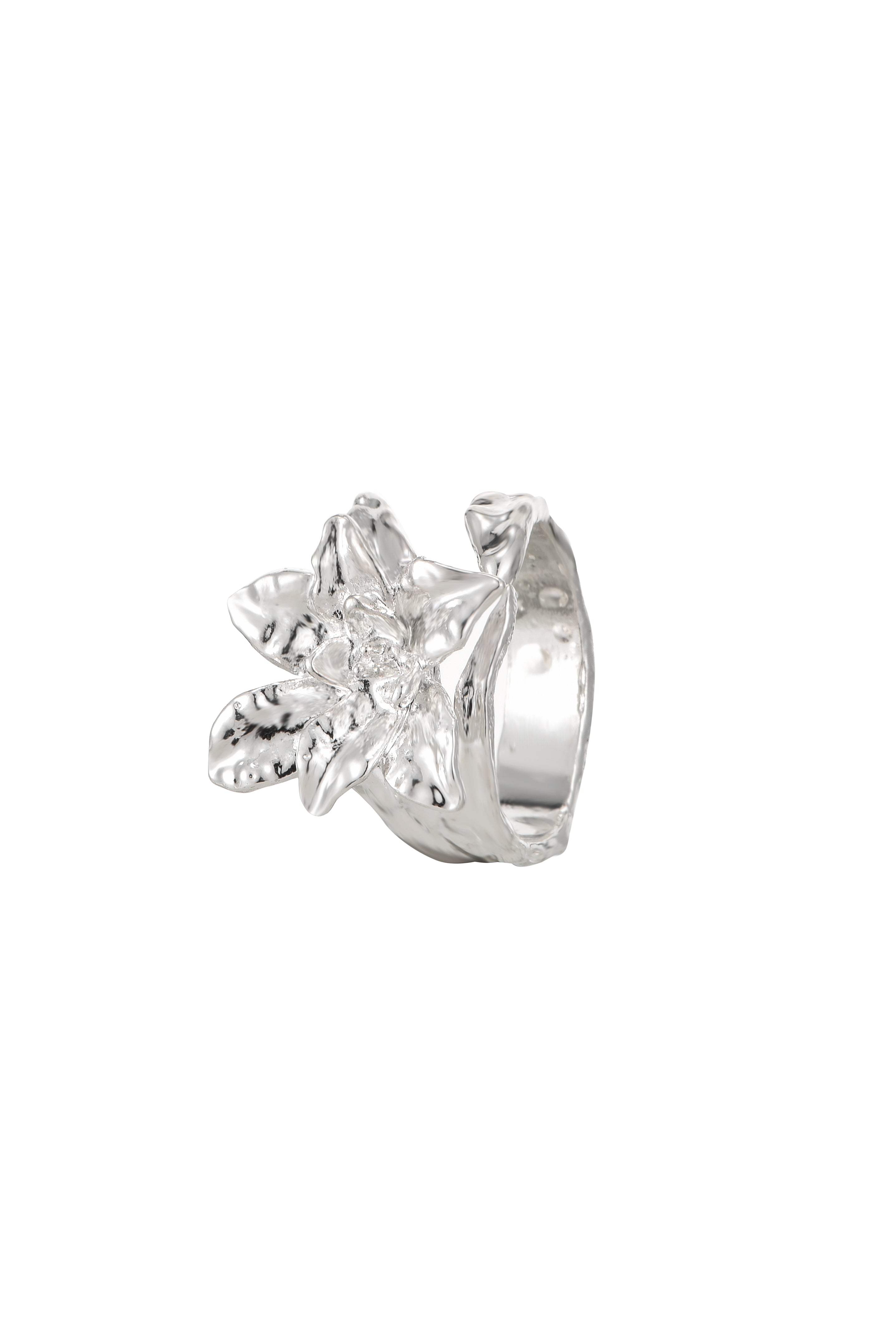 Lily Garden Silver Ring
