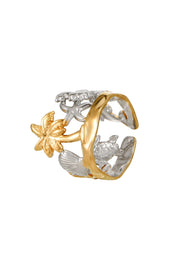 Tropical Golden Silver Ring