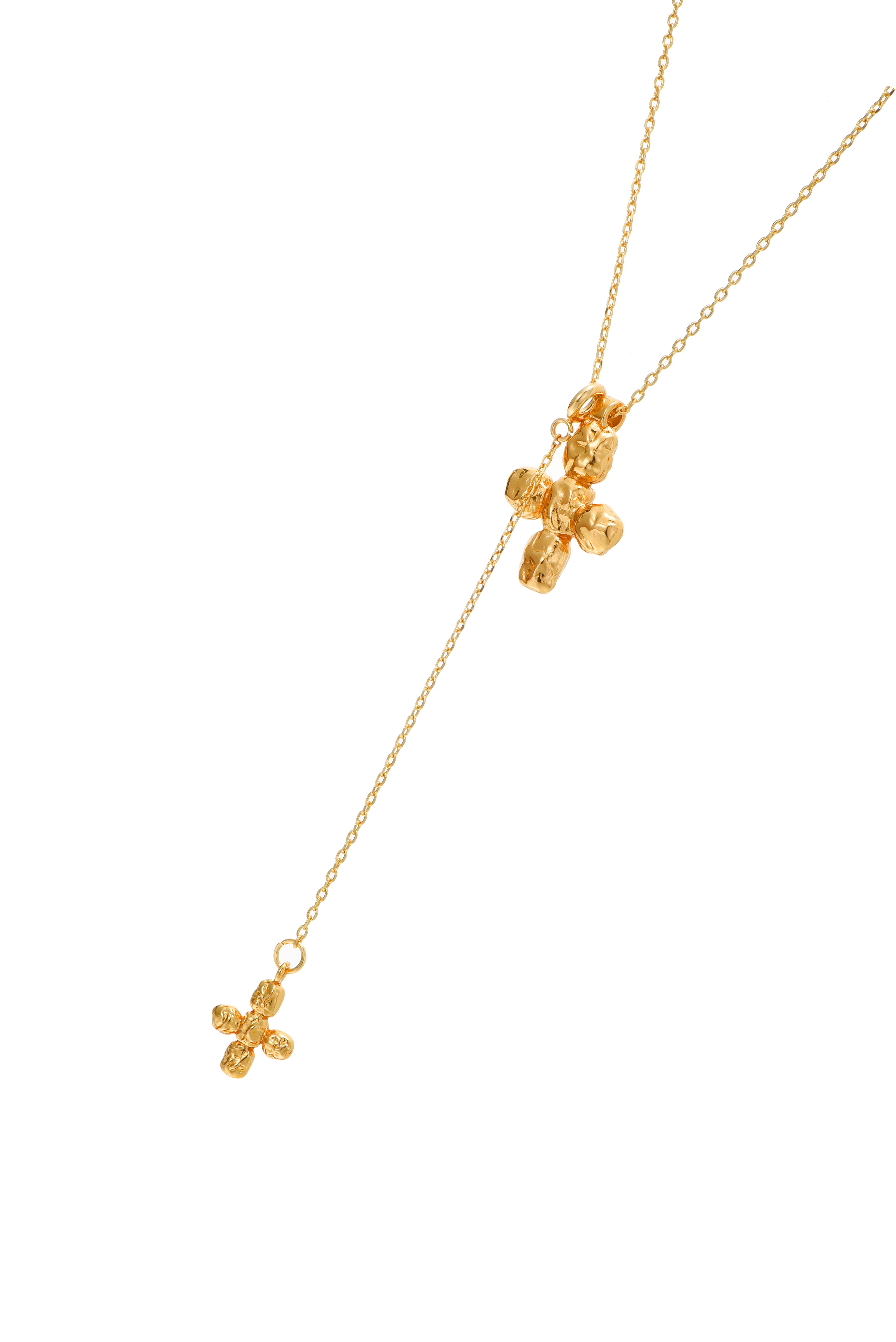 Nicole Cross Long Chain Necklace