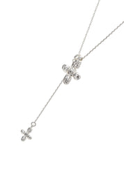 Nicole Cross Long Chain Necklace