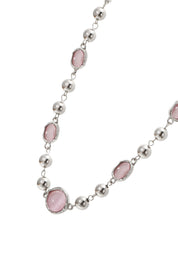 Guilia Silver Choker Necklace