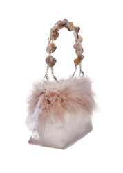 BELLA Feather Shell Handbag