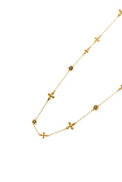 Nicole Cross Long Chain Necklace