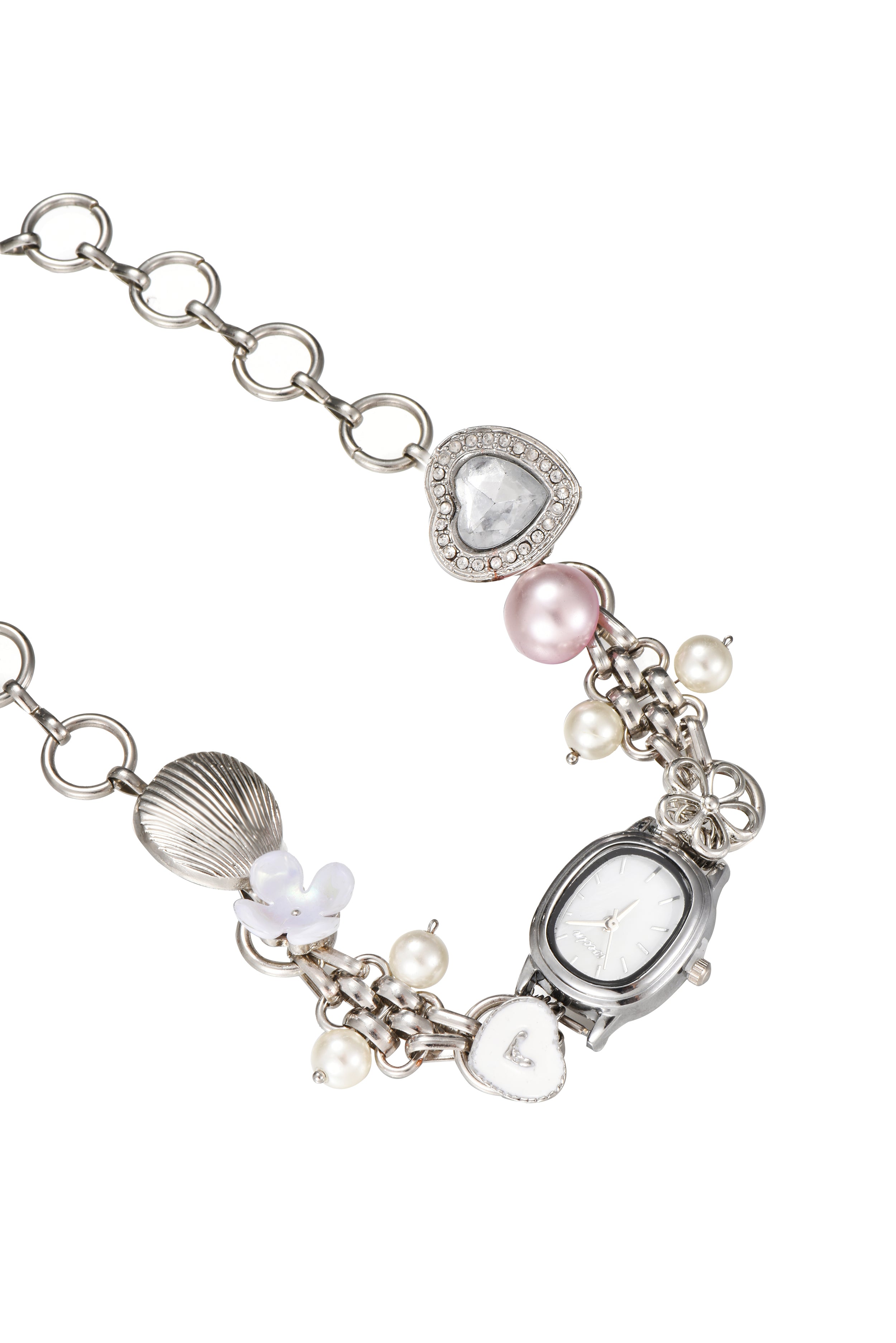 Amphi Pearl O'Clock Silver Choker Necklace – Maison Foufou