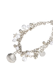 Molly Shell Pearl Silver Bracelet