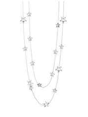 Silver Star Long Chain Body Chain