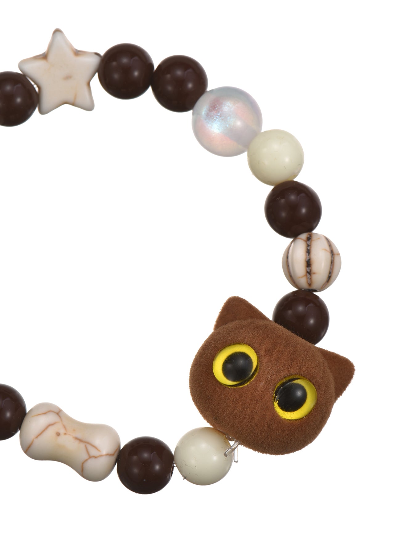 Pulsera Gato Crema Chocolate