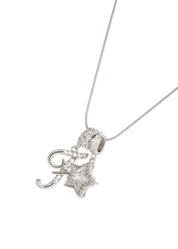 Star Alphabets Silver Necklace