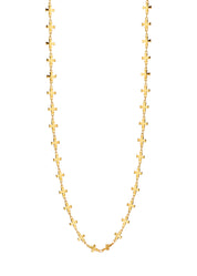 Pauline Cross Golden Long Necklace