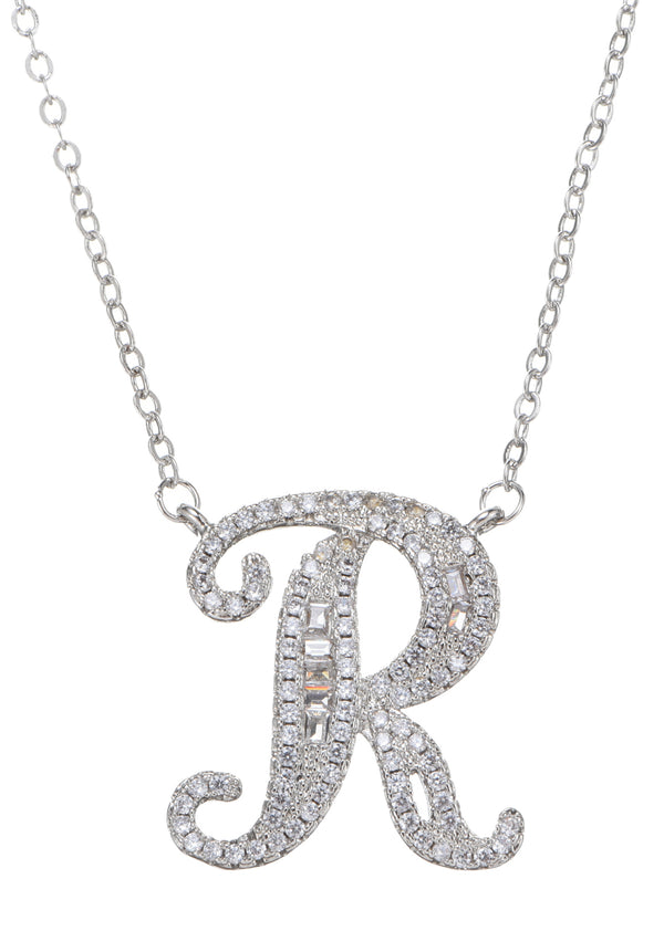 Foufou Letter R Gemstone Necklace