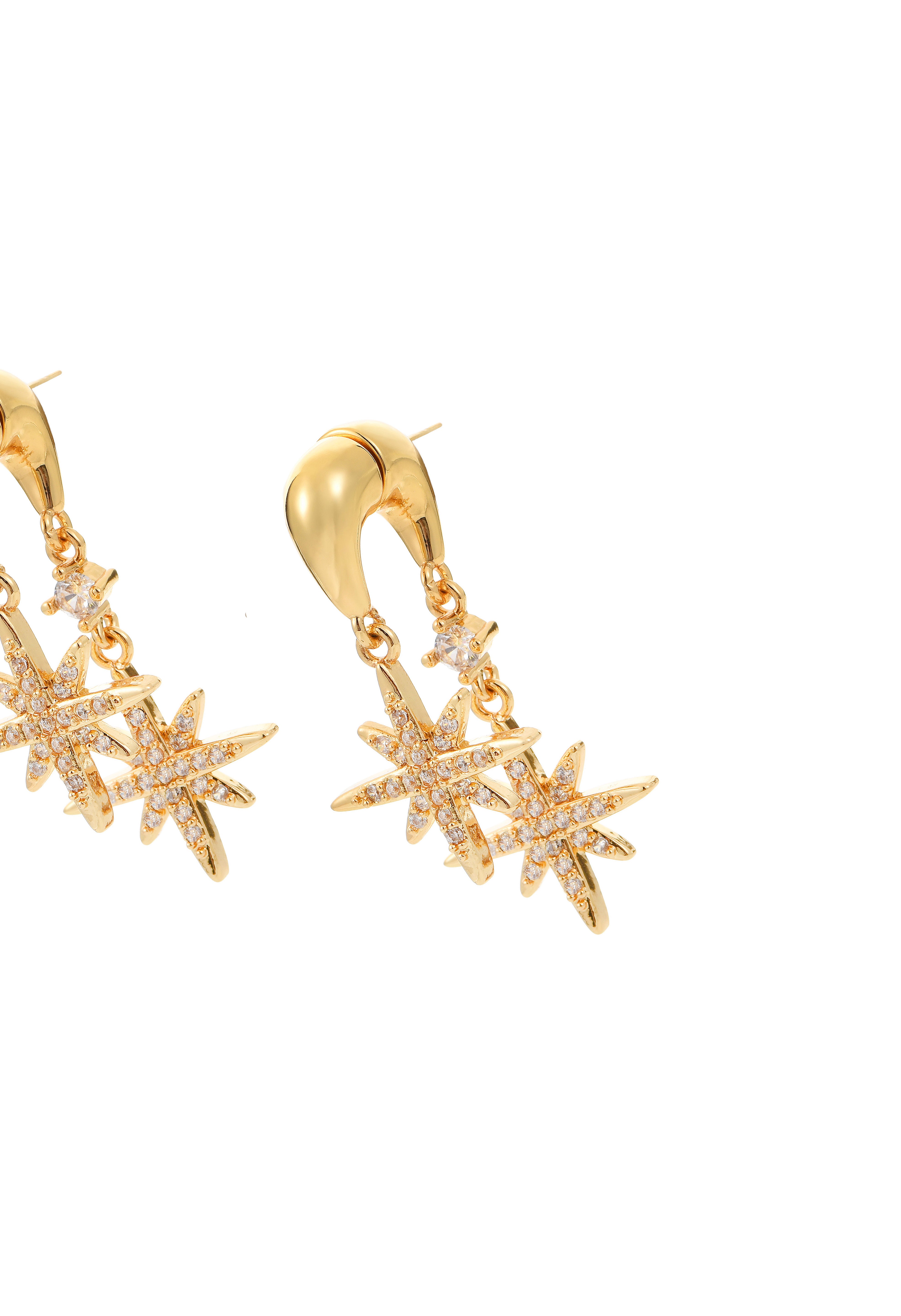 Foufou Double Star Earrings