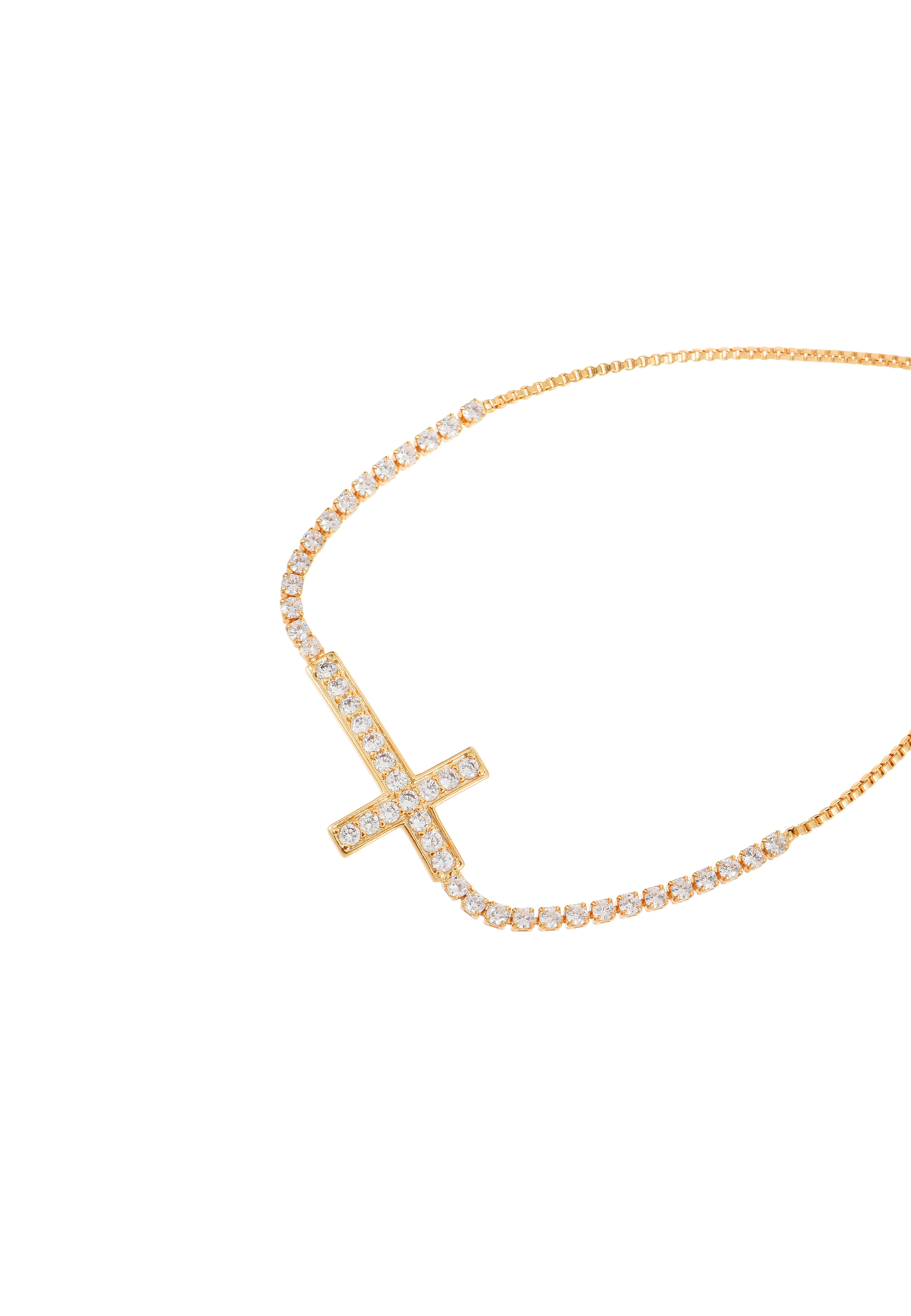 Foufou Glittering Cross Bracelet