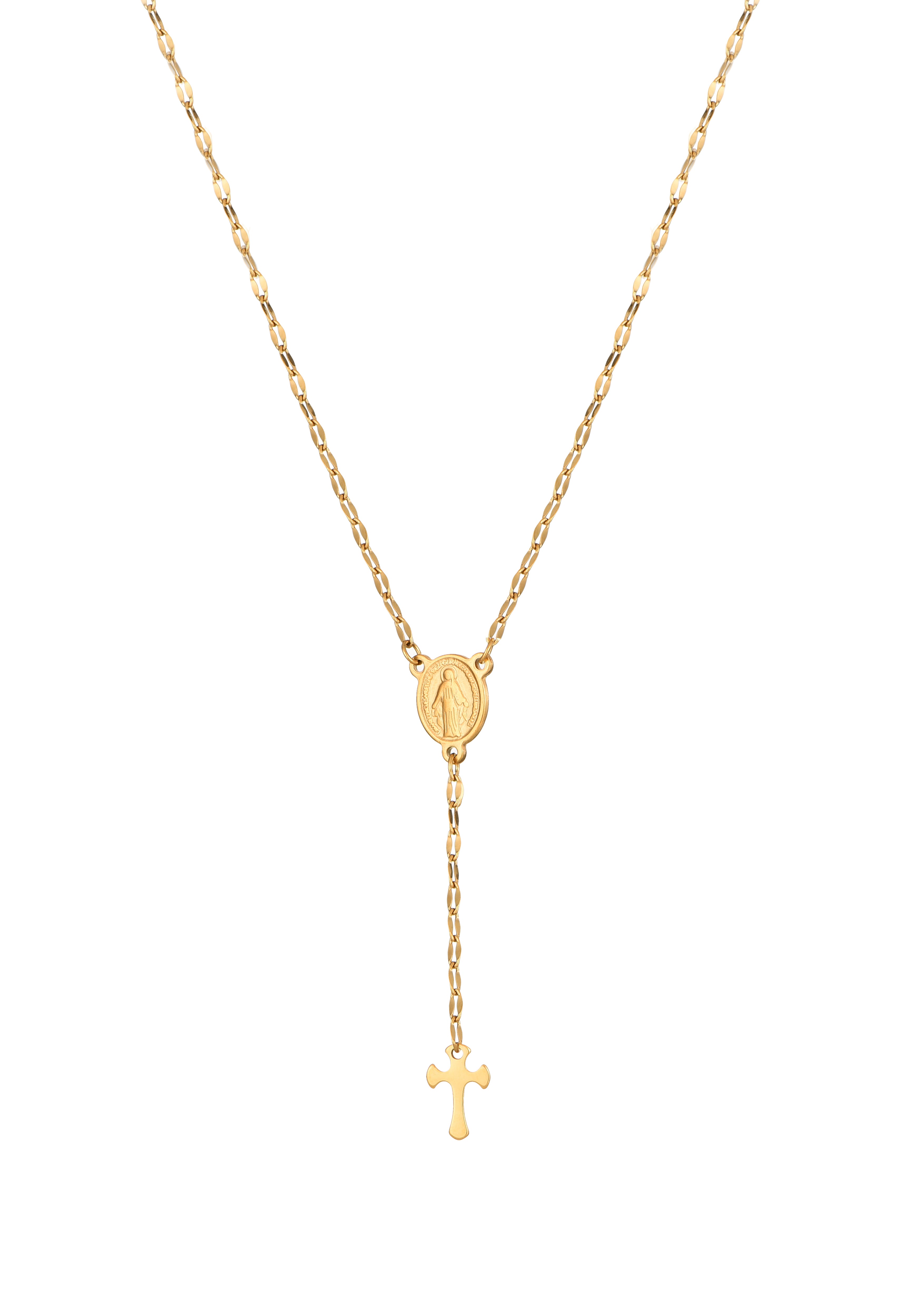 Martina Cross Long Chain Necklace