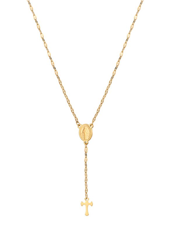 Martina Cross Long Chain Necklace