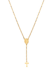 Martina Cross Long Chain Necklace - Lariat Extra Long