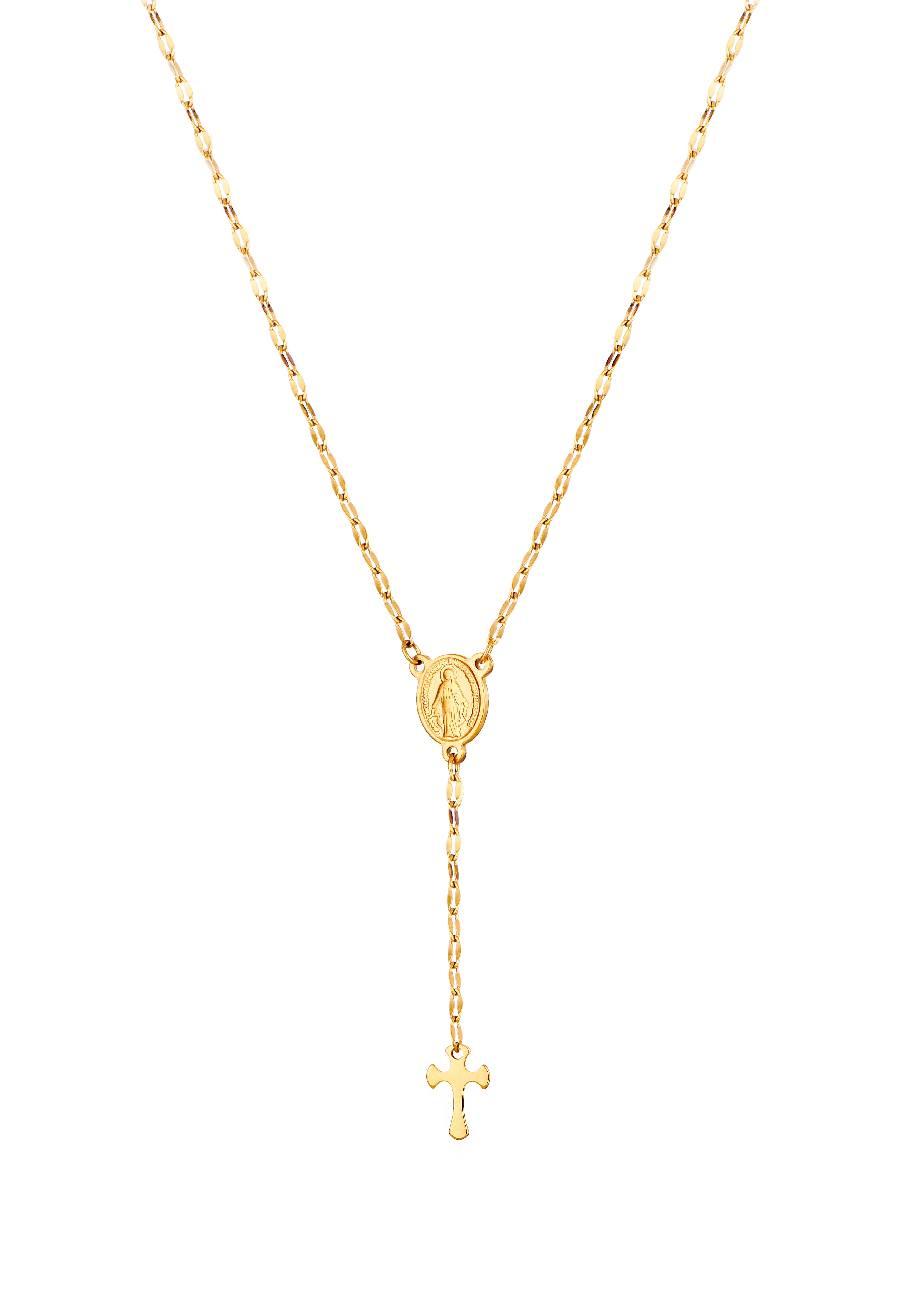 Martina Cross Long Chain Necklace