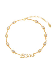 Bisou Collection - Glittering Bisou Golden Choker Necklace