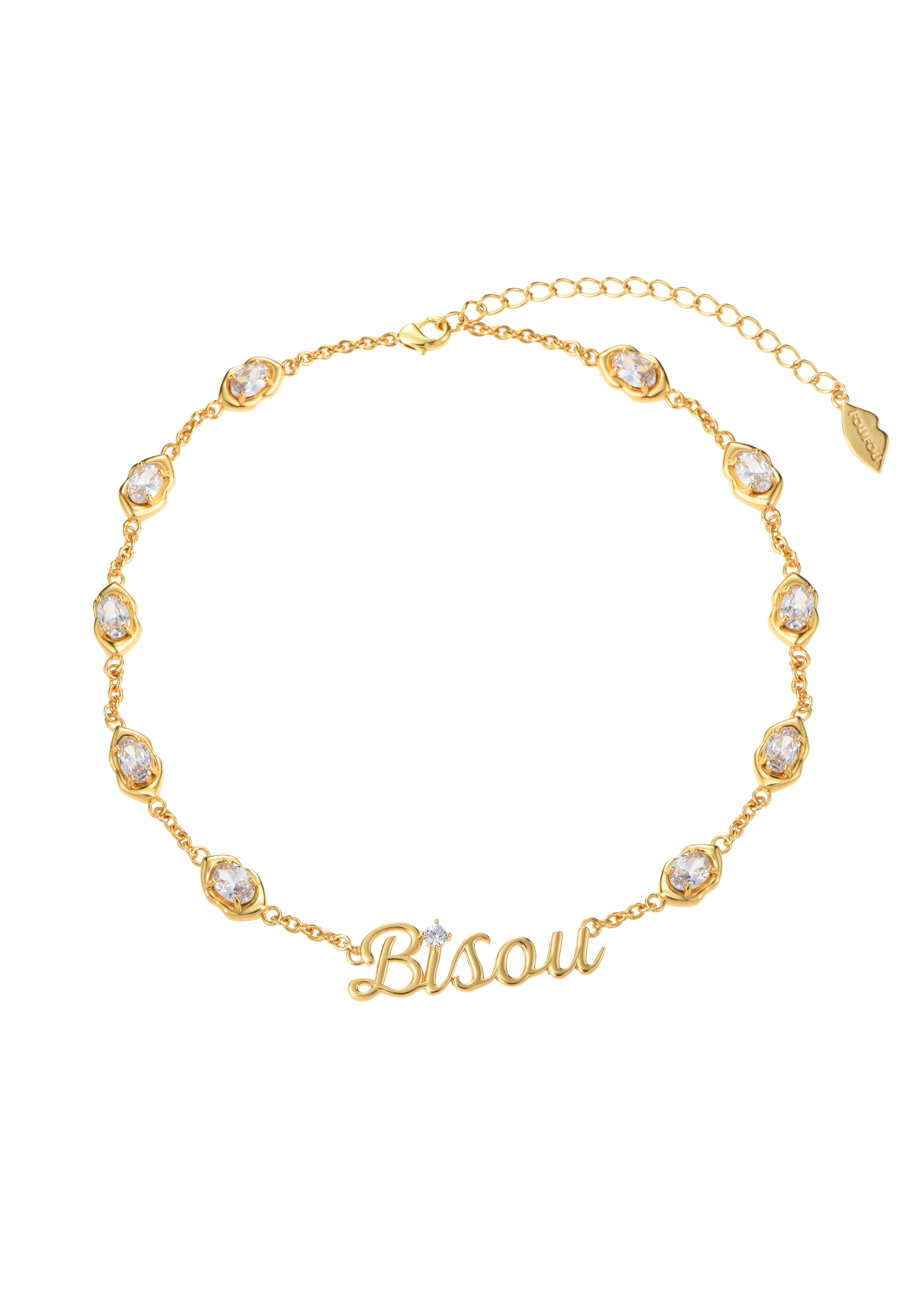Bisou Collection - Glittering Bisou Golden Choker Necklace