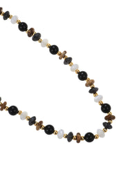 Flavia Beaded Black Neckalce