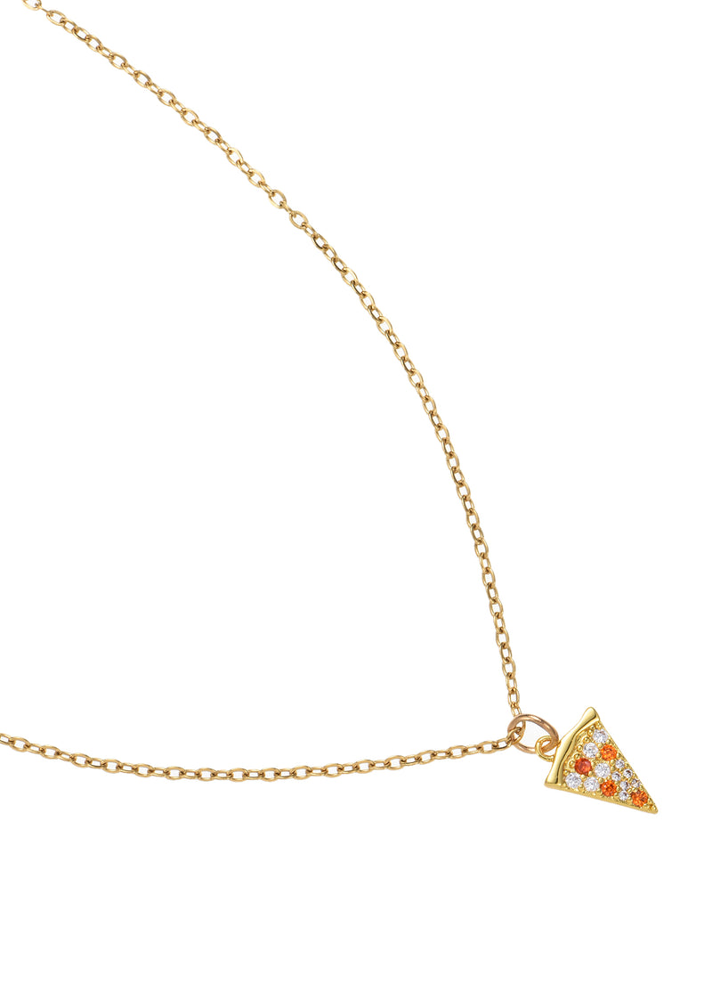 A Slice of Foufou Pizza Necklace