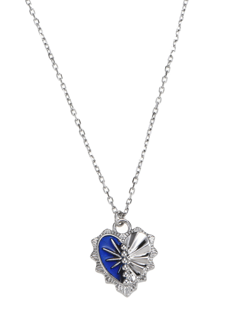 Le Grand Blue Love Silver Necklace