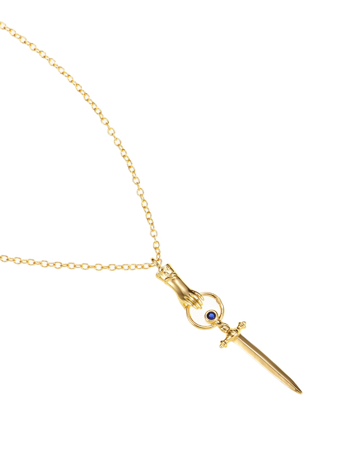 Your Queen Sword Golden Necklace