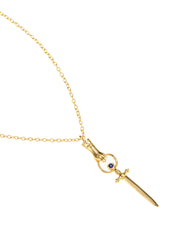 Your Queen Sword Golden Necklace